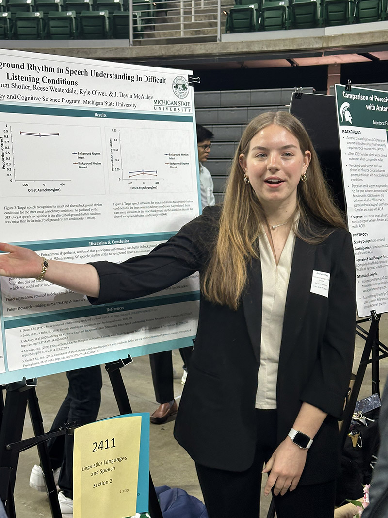 Interdisciplinary Studies and Global International Studies students present at the 2024 University Undergraduate Research Awards Forum